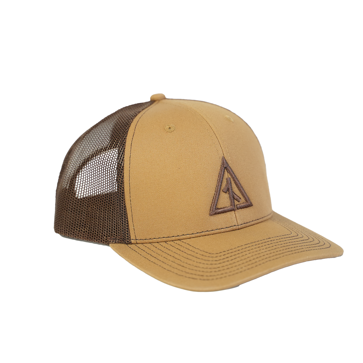 Brown and Gold Patterned Cap Brown Ranch 6 Panel  main image 4