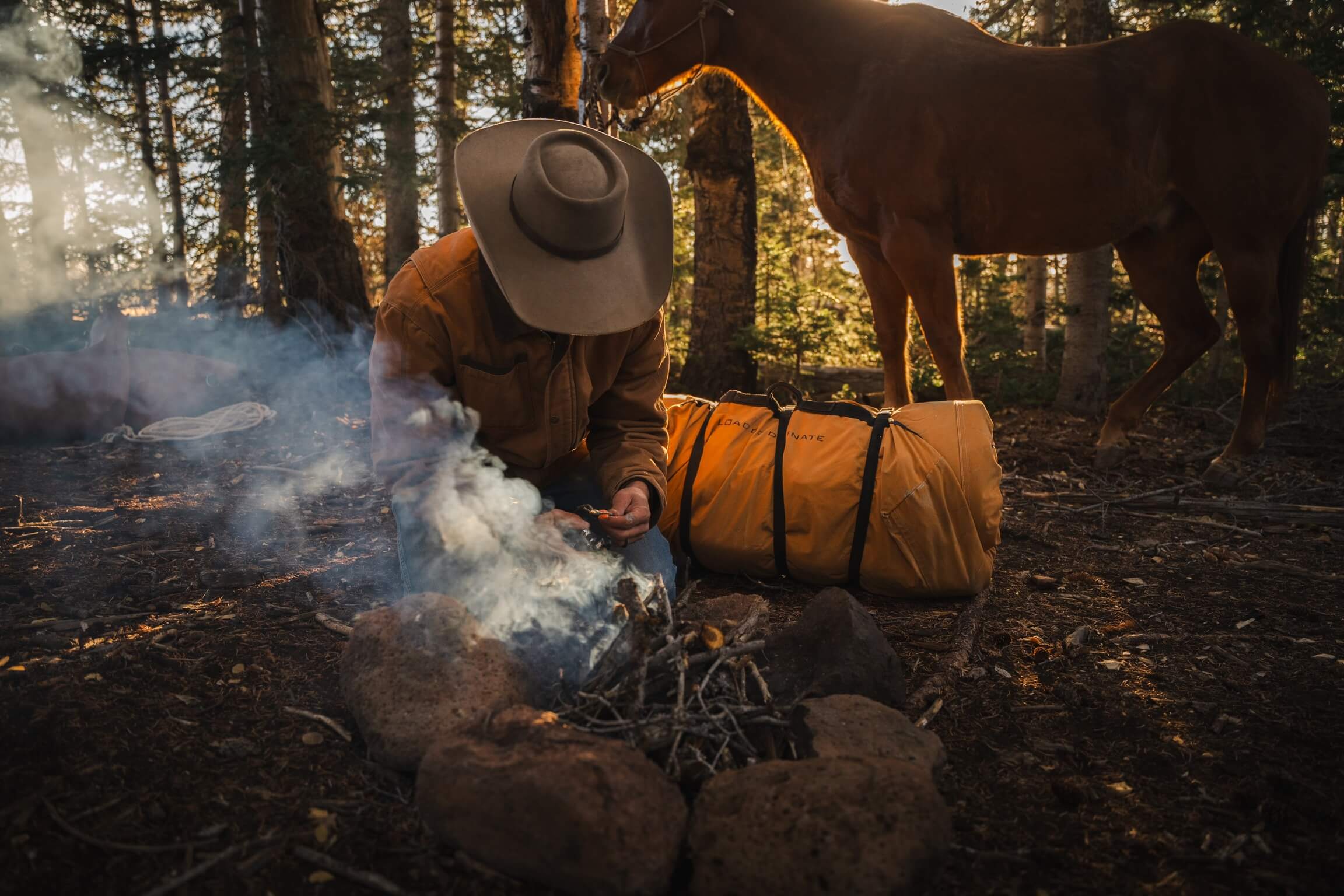 Chris Petersen outdoors as a Canvas Cutter ambassador in rugged western terrain
