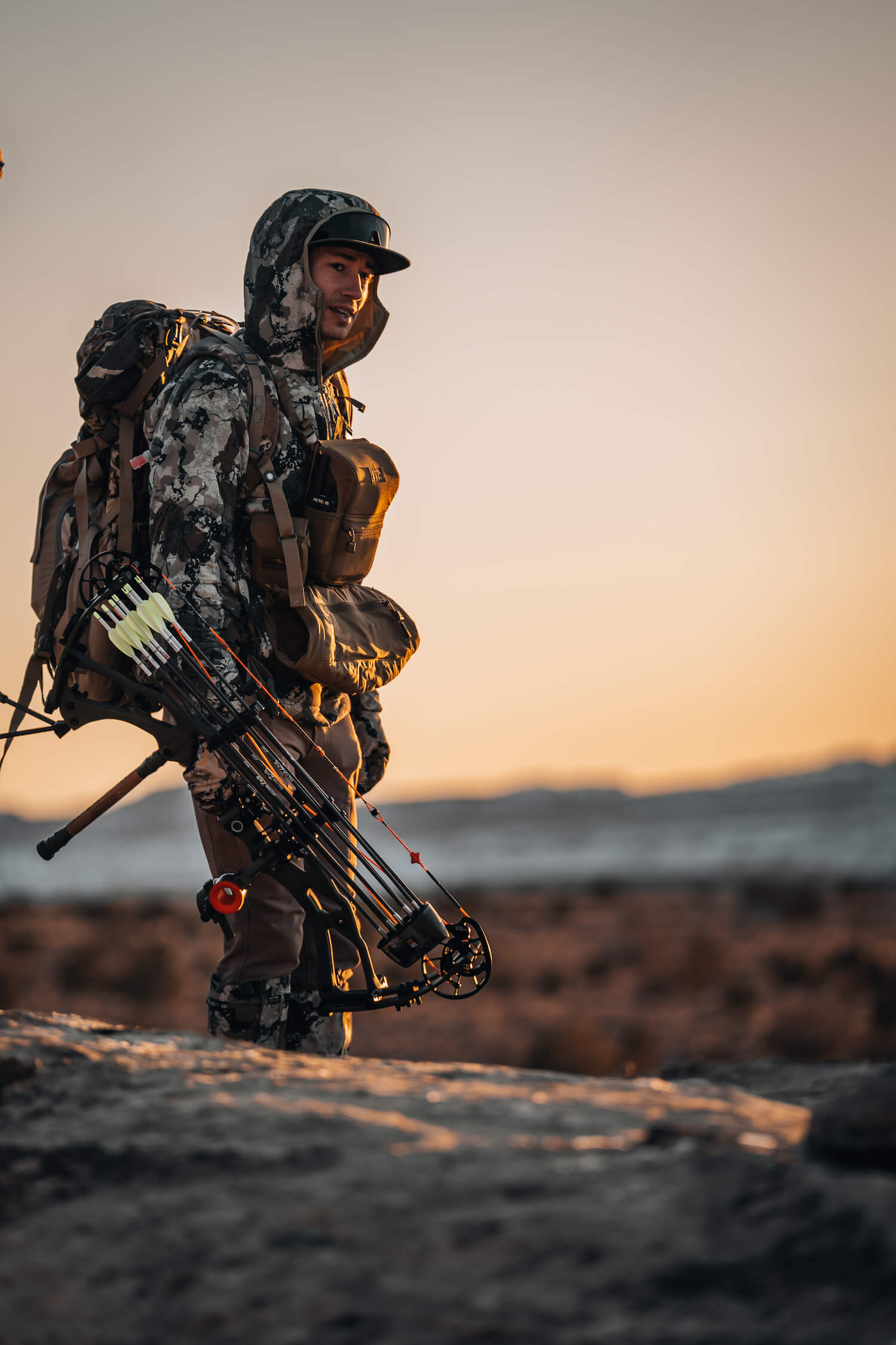 Canvas Cutter gear being used by Braxen Glines during hunting or outdoor work