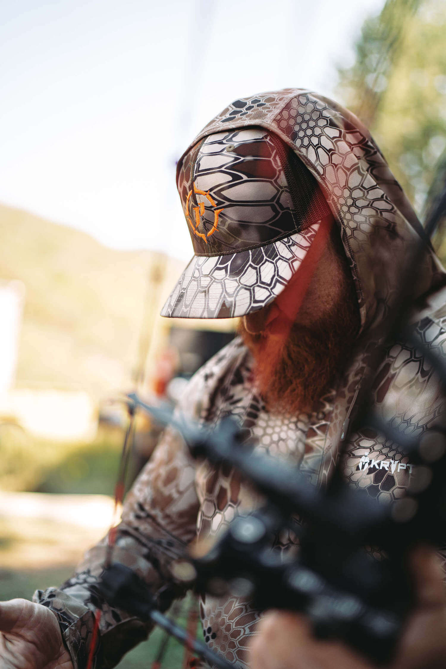 Johnathan McCormick outdoors as a Canvas Cutter ambassador in rugged terrain
