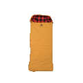 Canvas Cutter Bunker Bag sleeping bag animation laid flat showing full length design and canvas shell