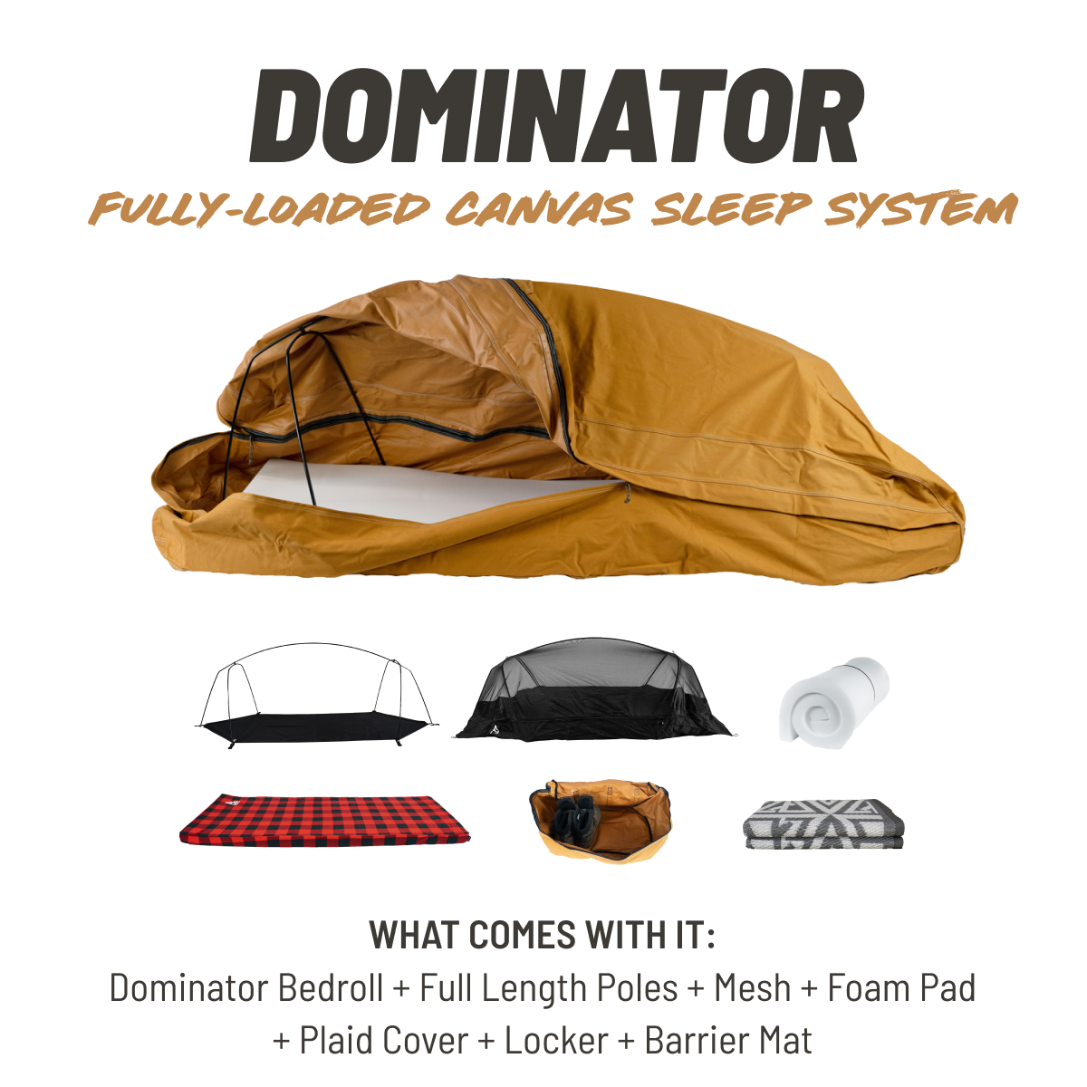 Canvas sleeping bag bedroll hot sale