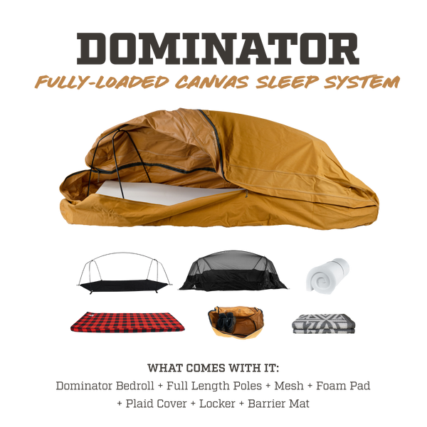 Dominator Bedroll Sleep System | Canvas Cutter Official