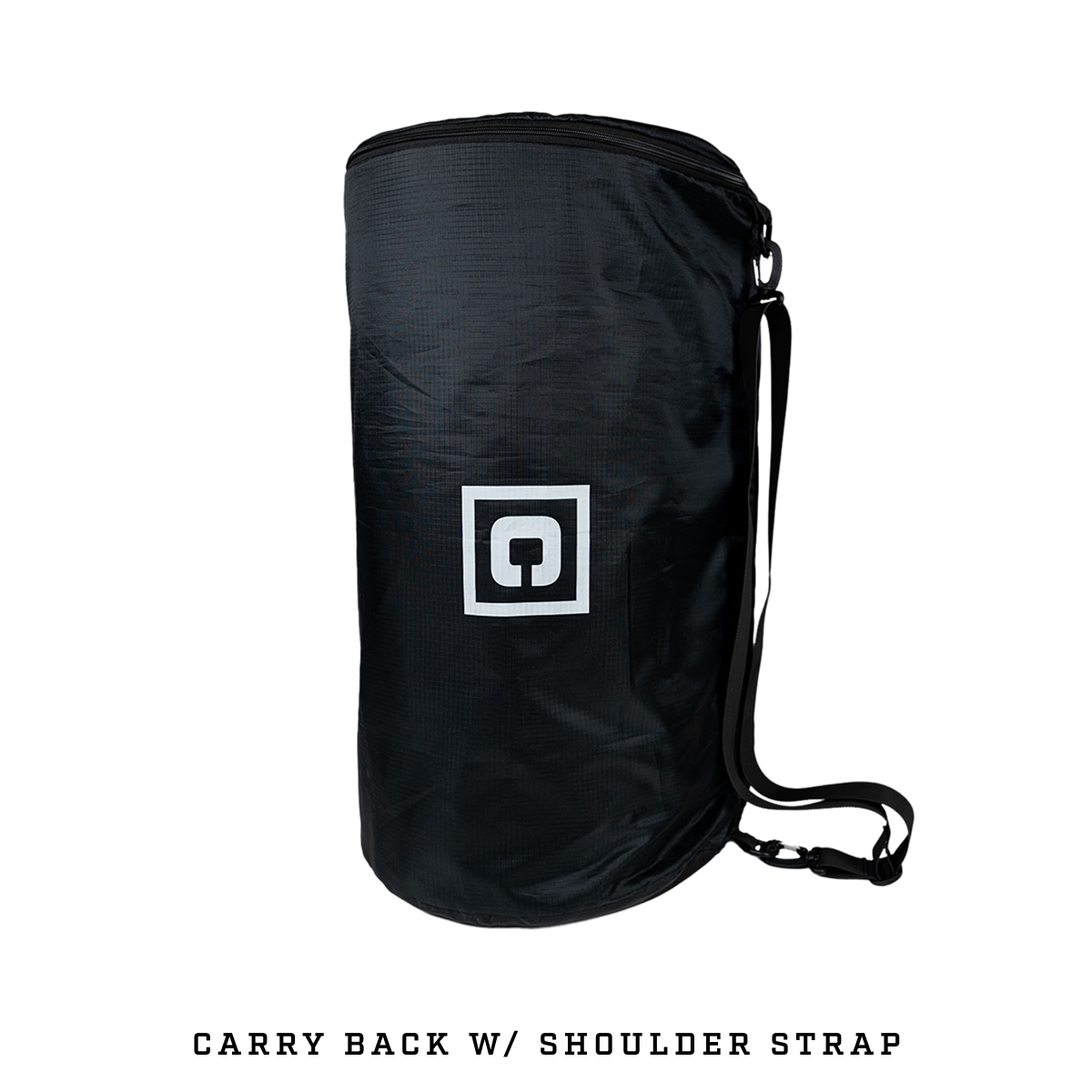 portable foam sleeping pad packed inside carry bag for camping and travel