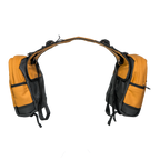 Horse saddle bags with modular skirt and insulated storage