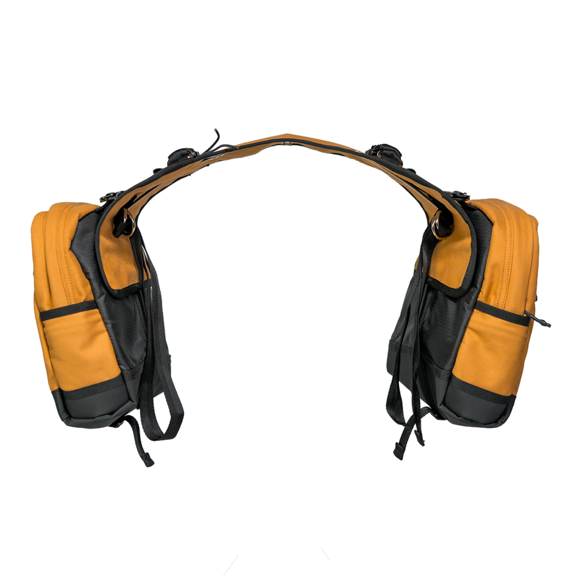 Horse saddle bags with modular skirt and insulated storage