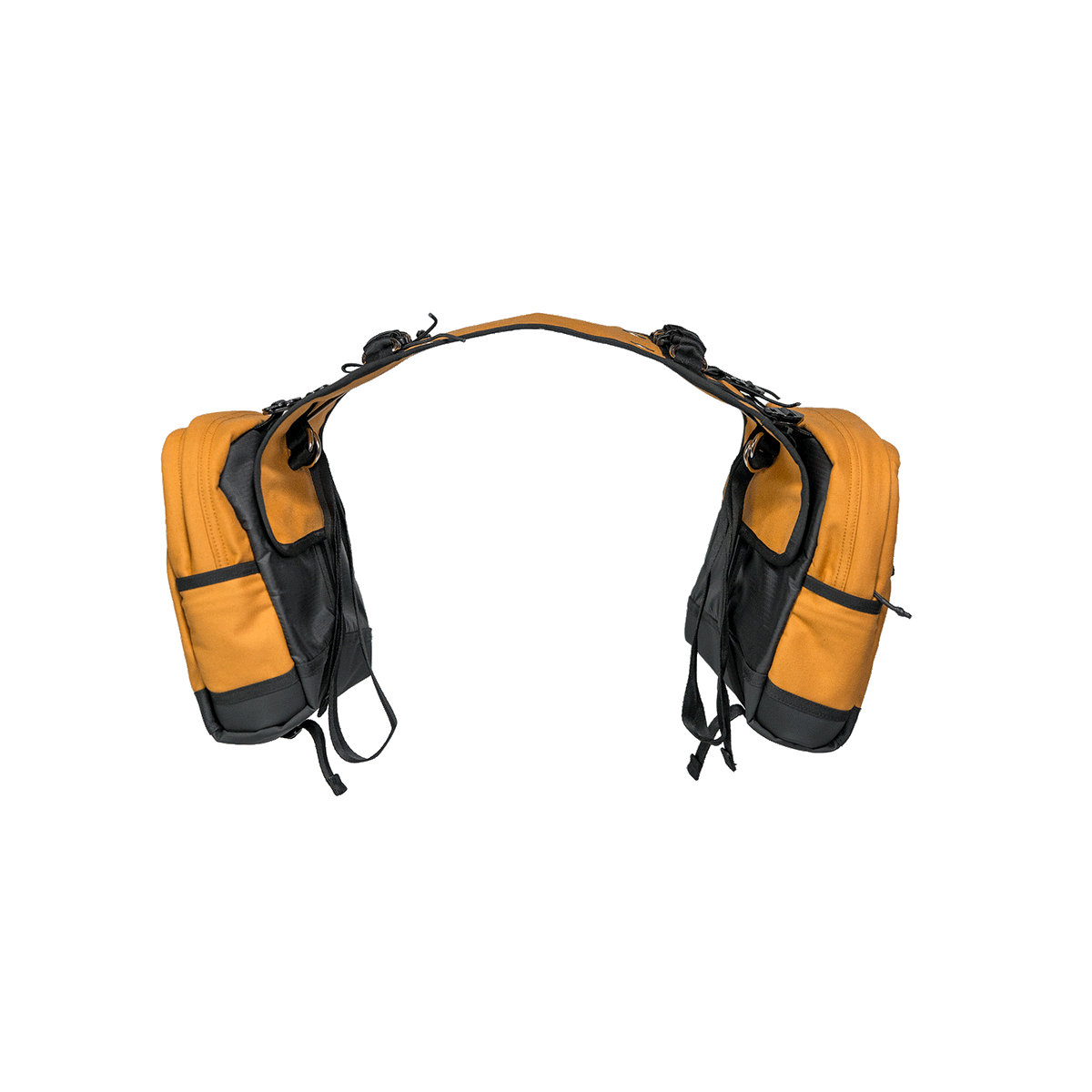 Stockman canvas saddle bag 360 GIF isolated on white background