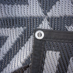 Close up of grommet and reinforced edge on the Canvas Cutter Barrier Mat