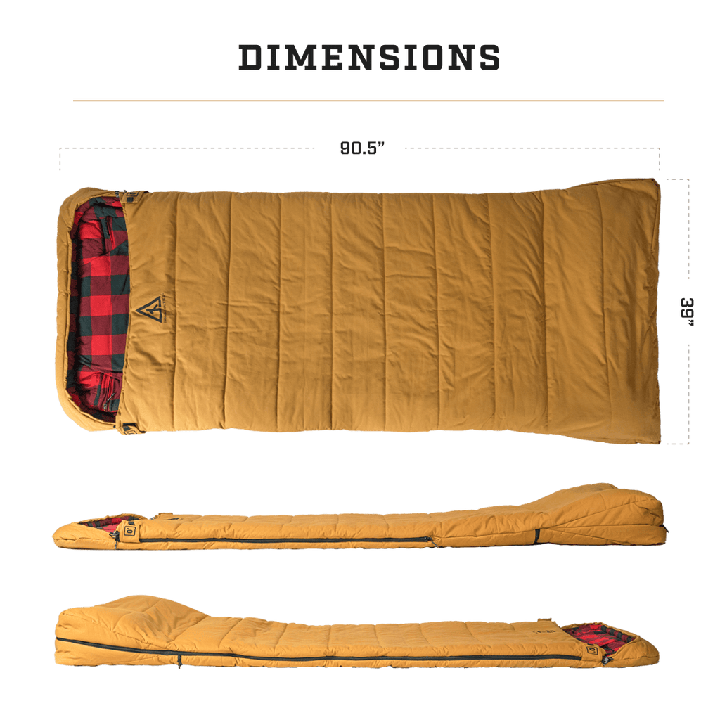 Side view of the Bunker Bag showing thickness and insulation profile