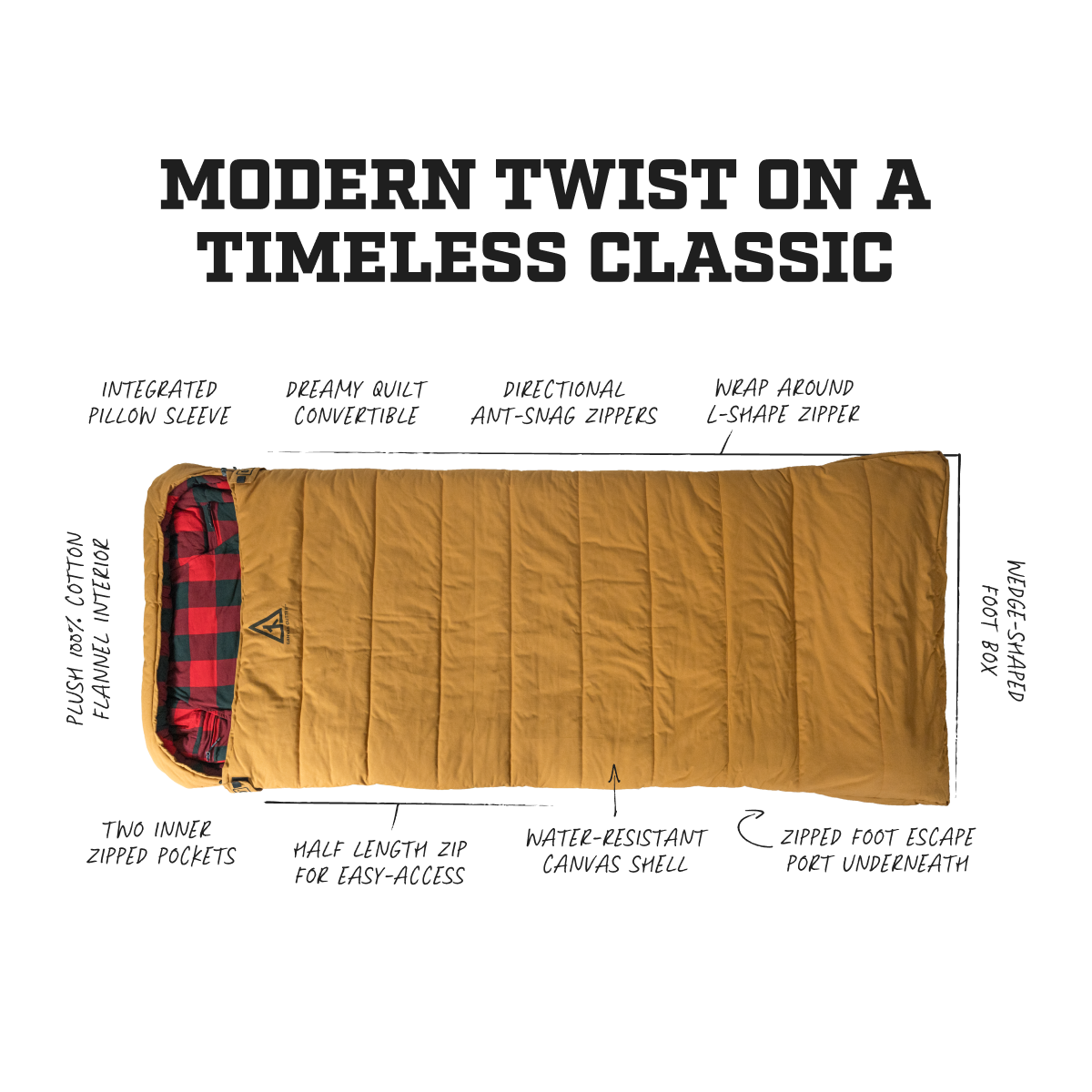 Canvas Cutter Bunker Bag fully extended showing shape and quilted construction