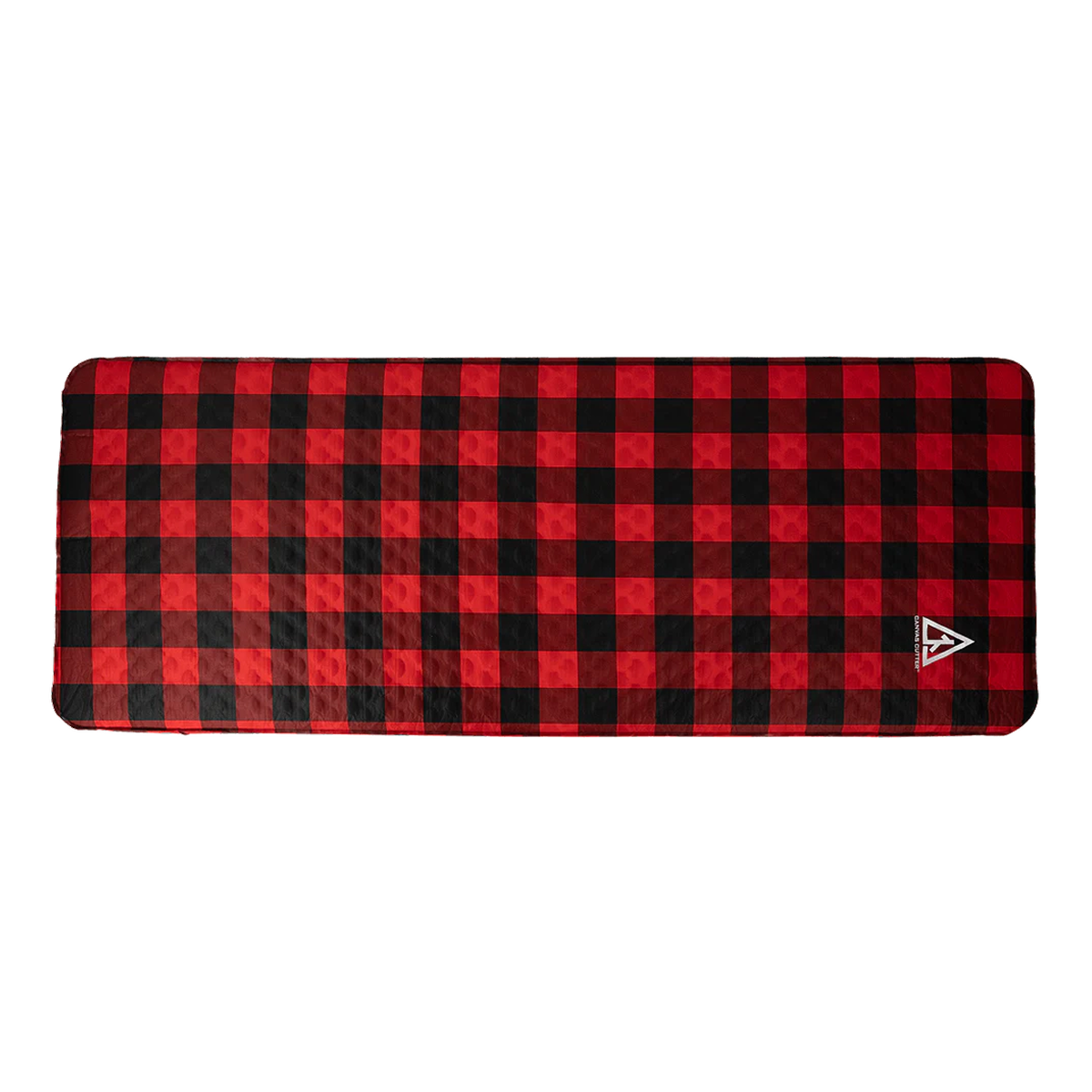Canvas Cutter Bedrock Pad fully extended showing top view, insulated sleep pad designed for camping and hunting