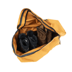 Canvas Cutter Locker open showing boots stored inside weather-resistant canvas bag