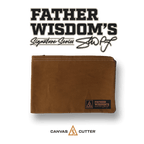Father Wisdom Signature Series Utility Bag featuring branded patch sewn onto heavy duty canvas