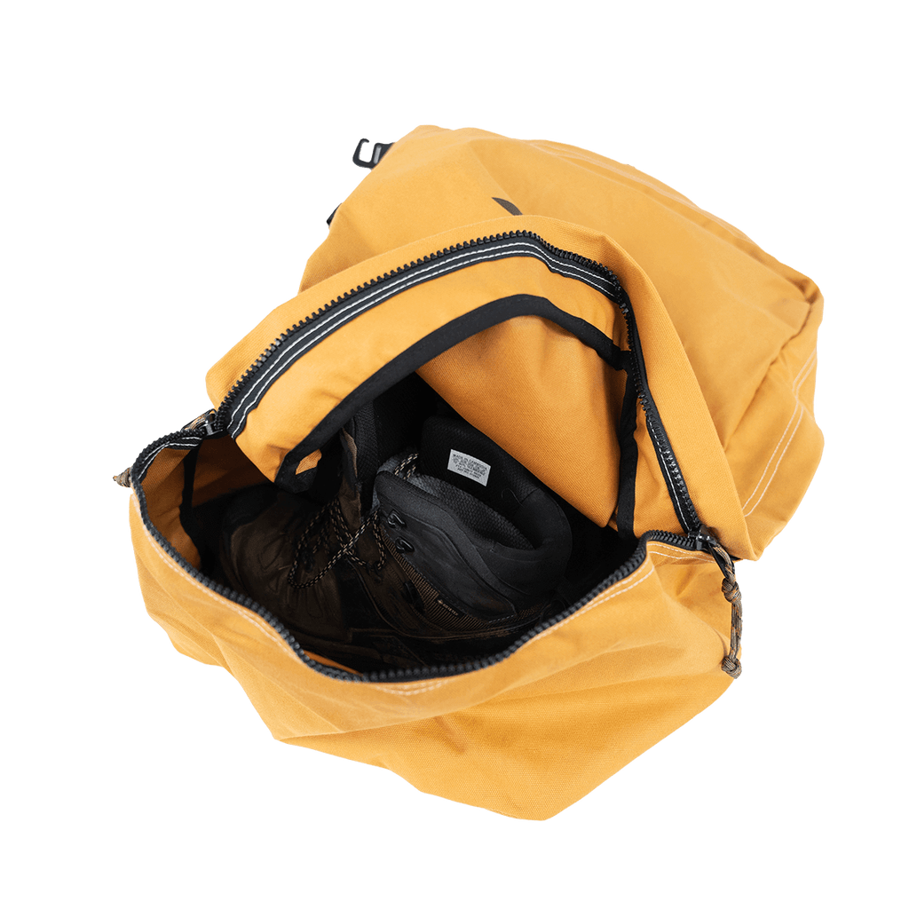 The Locker partially zipped with boots stored inside for overnight protection