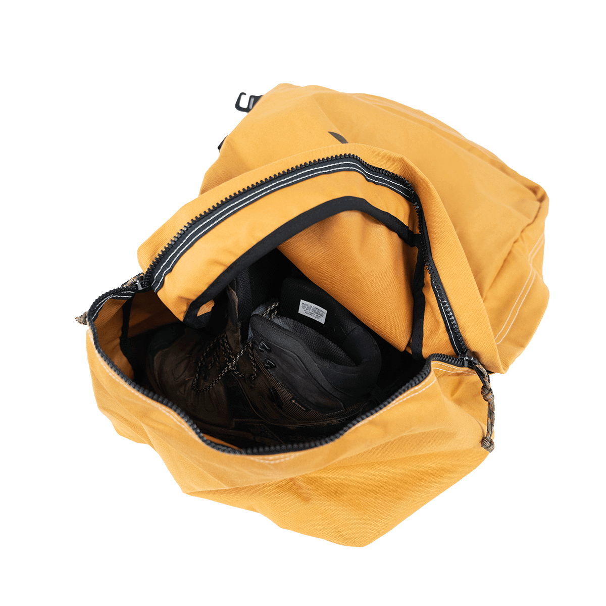 The Locker partially zipped with boots stored inside for overnight protection