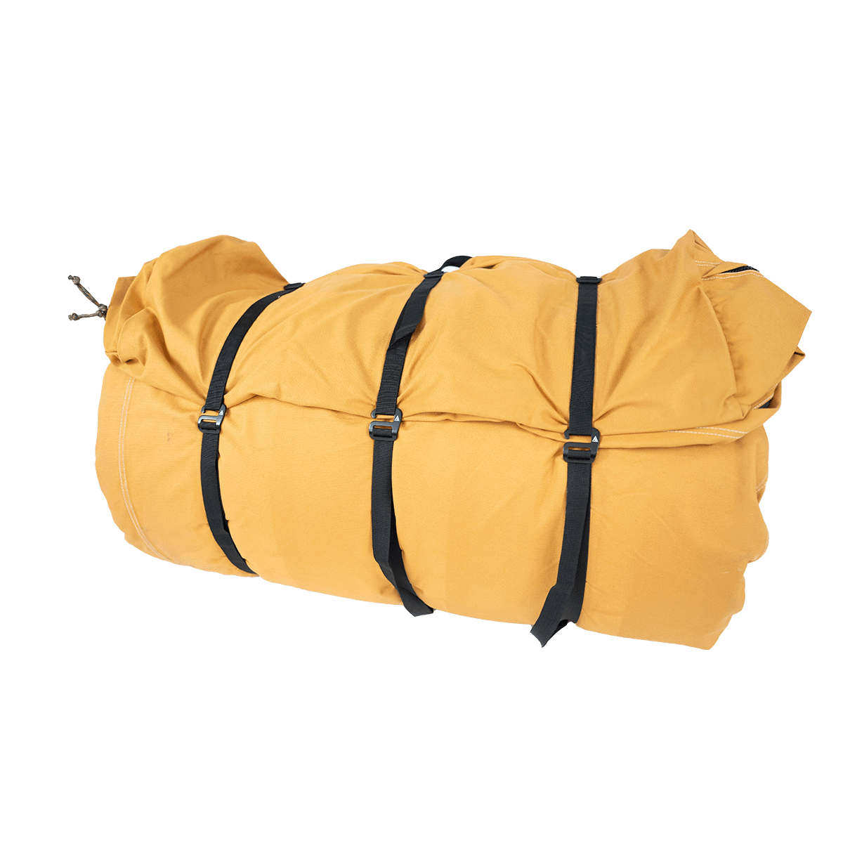 Canvas Cutter bedroll rolled with The Locker integrated for transport
