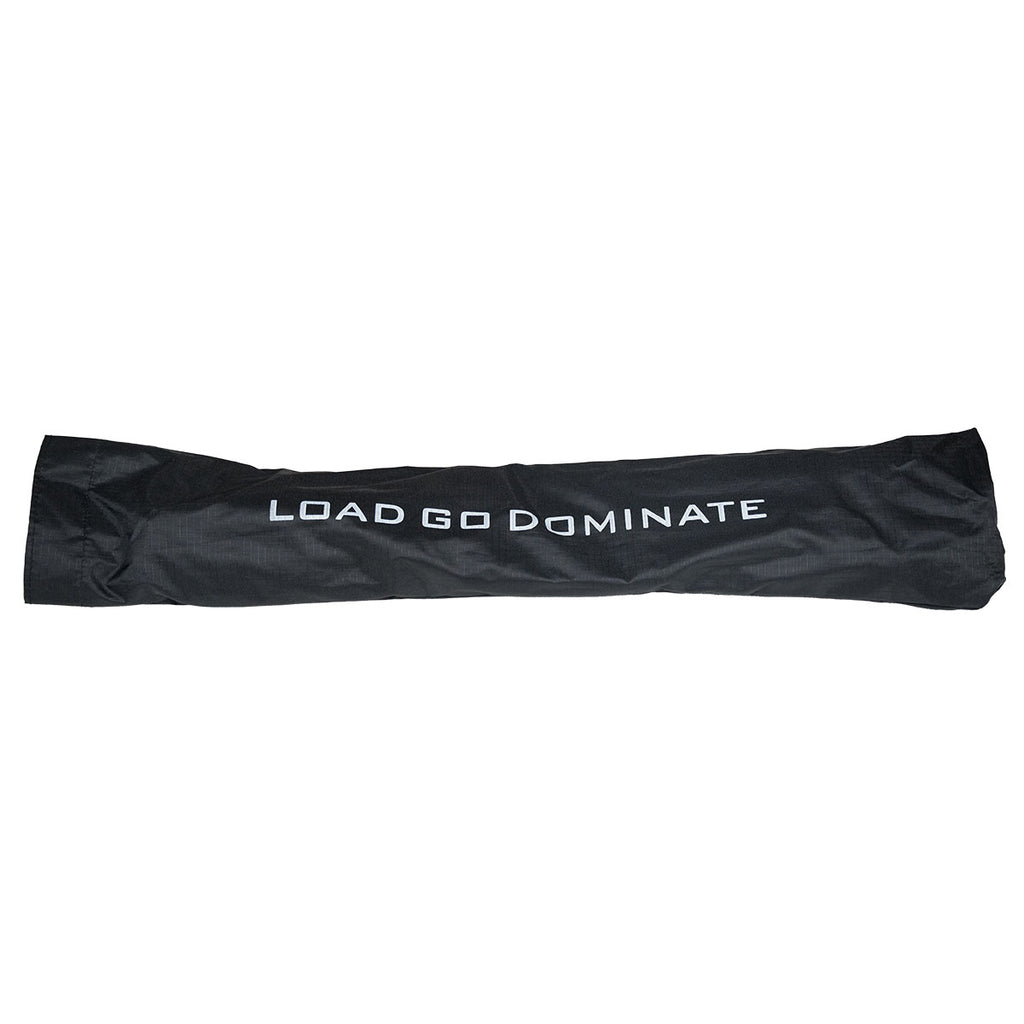 Summit Pole System packed inside storage bag with Load Go Dominate branding