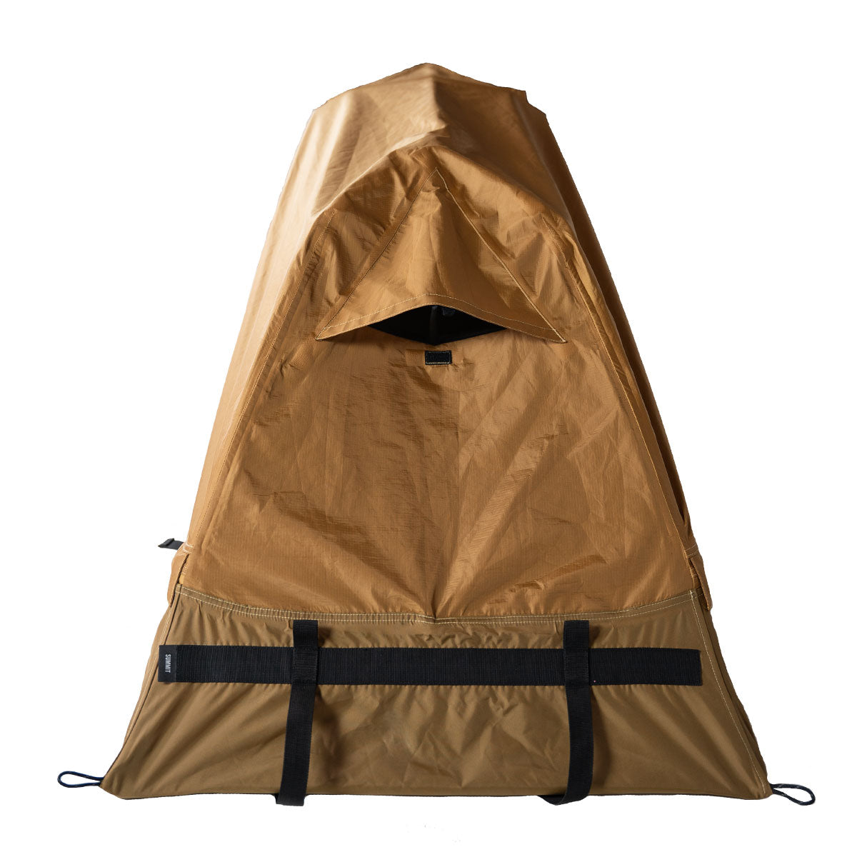 Side profile of the Summit Sleep System showing low profile bivvy design