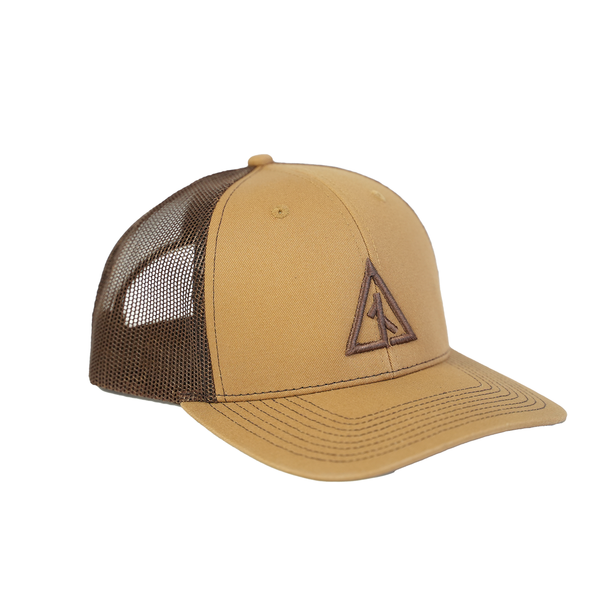 Stitched Icon Hat - Brown/Gold